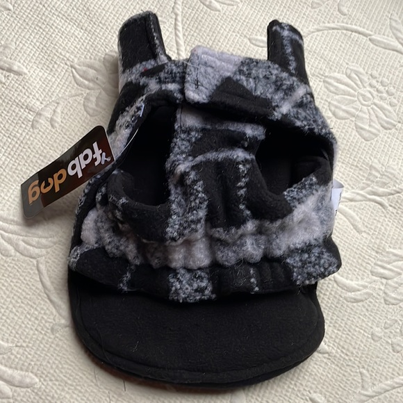 NWT Fab Dog Plaid Boucle Dog Jacket- Black & White - Picture 3 of 7